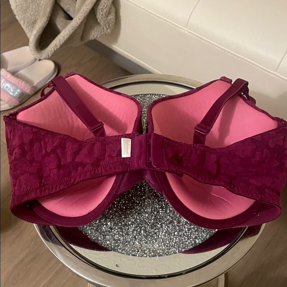 PINK Victoria's Secret Floral Lace Bra (34DDD/F) - Picture 2 of 4